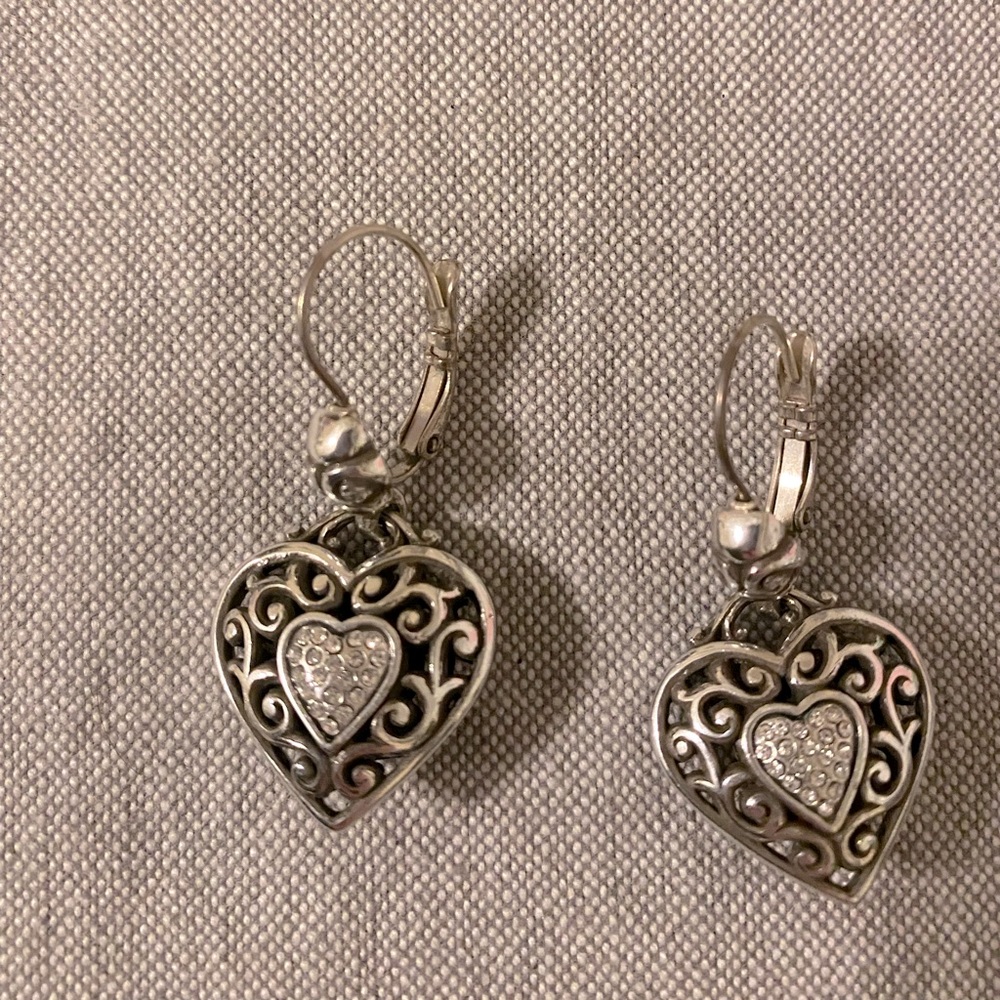 Brighton Reno Heart Earrings and Necklace Set